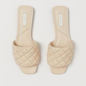 NWOB Quilted sandals H&M size 8